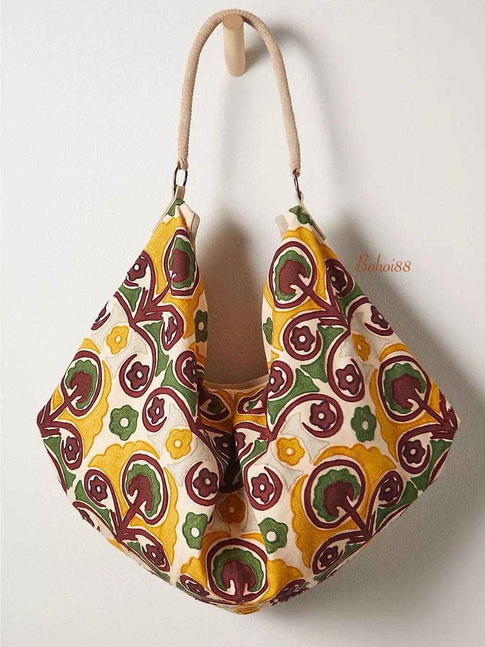 NWT Free People Hypnotized Slouchy Carryall Tote Bag